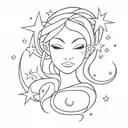 swirly stars Pandora avatar avatar avatar tattoo design idea