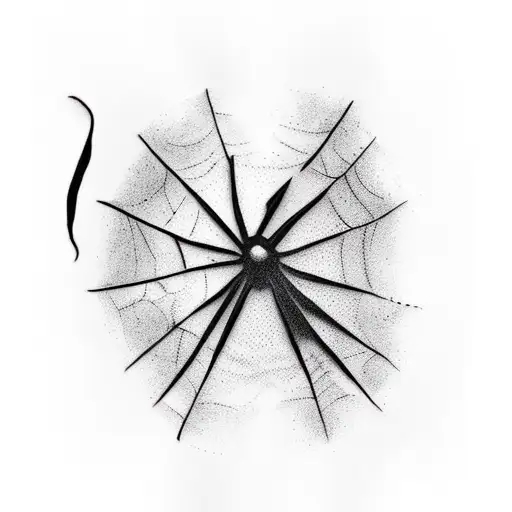 half clock half spider webs on hand tattoo design idea