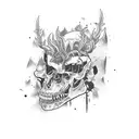 Gore scene tattoo design idea