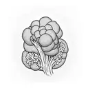 Broccoli  tattoo design idea