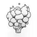 Broccoli  tattoo design idea