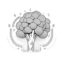 Broccoli  tattoo design idea