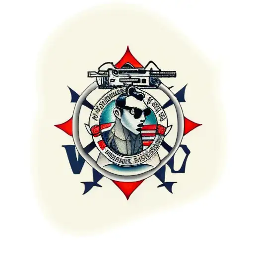 London  navy kray twins tattoo design idea