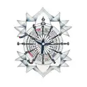 big ben and nautical  tattoo design idea