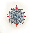 big ben and nautical  tattoo design idea