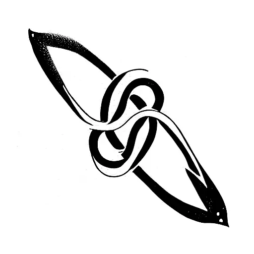 Infinitiy sign with z and l tattoo design idea