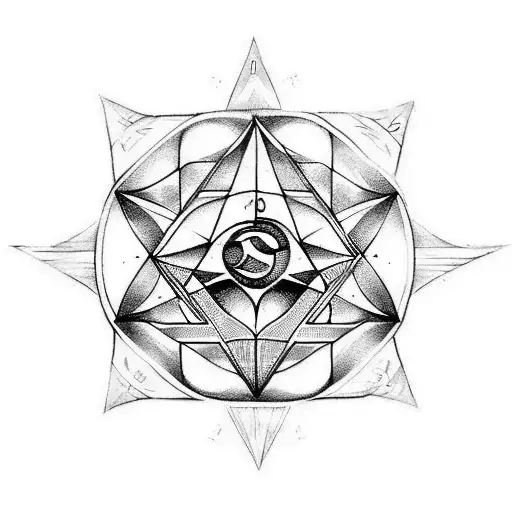 seal of solomon tattoo design idea