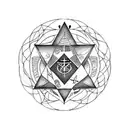 seal of solomon tattoo design idea