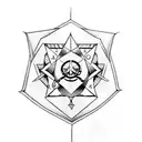 seal of solomon tattoo design idea