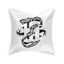 two flags one white and one black tattoo design idea