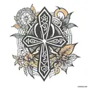 Ankh cross tattoo design idea