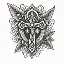 Ankh cross tattoo design idea
