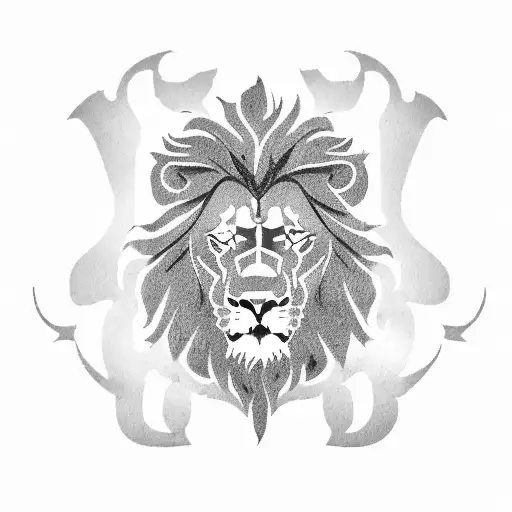 dutch coat of arms lion mixed with the dansih coat of arms tattoo design idea