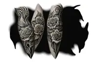 Medium sized inner forearm tattoo design idea