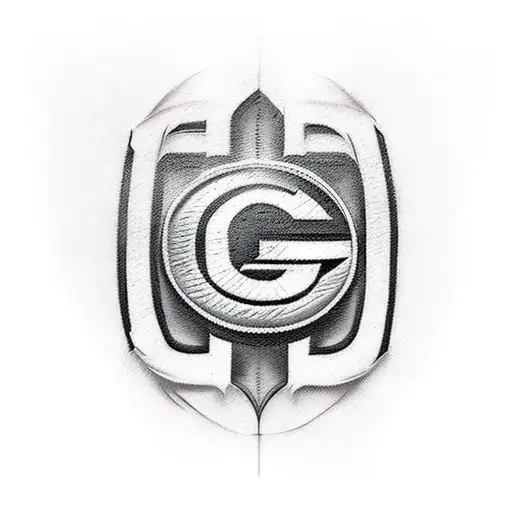 packers logo scar tattoo design idea