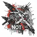 not today written tattoo design idea