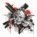 not today written tattoo design idea