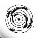 3 A's in a circle tattoo design idea