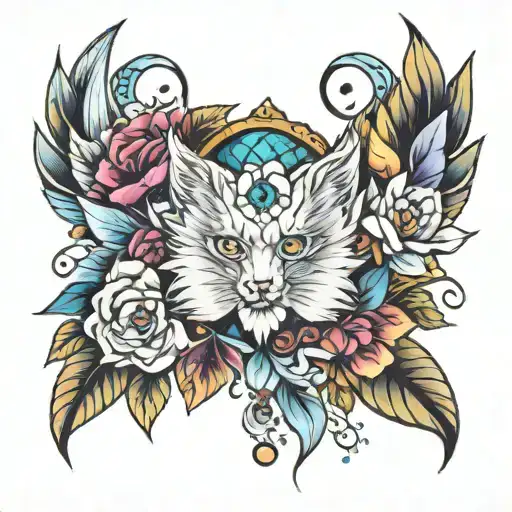 crystal tattoo design idea