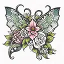 crystal tattoo design idea