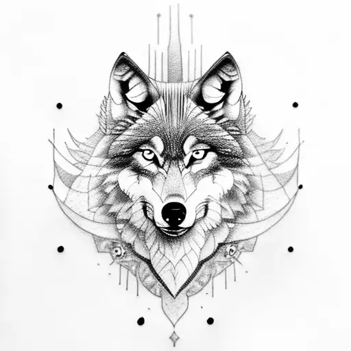 wolf with rajput warriors  tattoo design idea