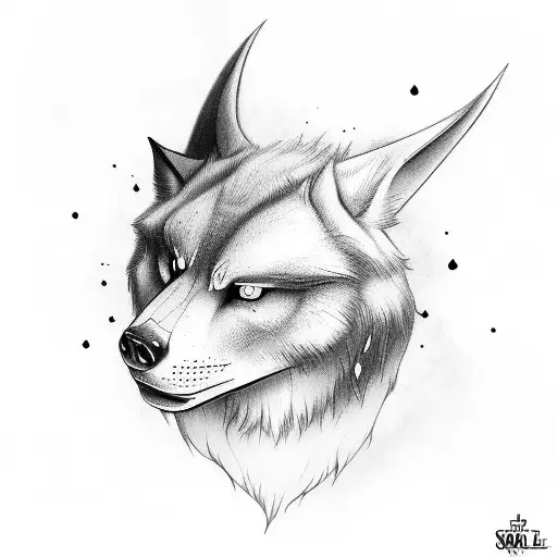 skoll and hati tattoo design idea