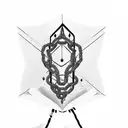 closed book with chains tattoo design idea