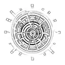 3 broken cogs tattoo design idea