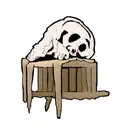 skull grabed by a hand tattoo design idea