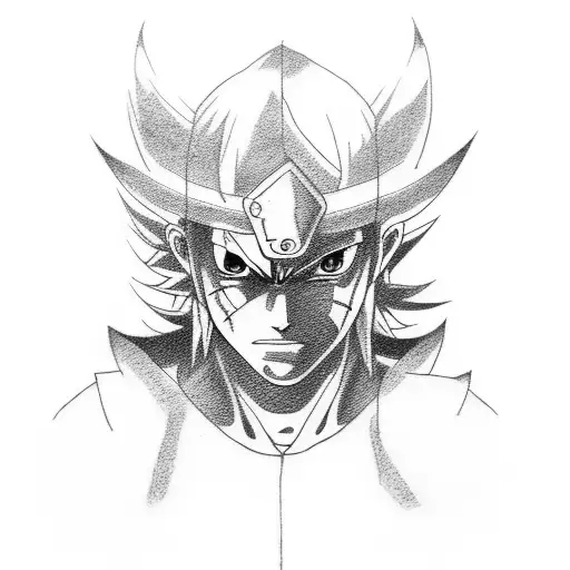 sasuke's curse mark tattoo design idea