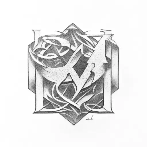 font tattoo of the word 'Allison' surrounded by the word 'Lesley' tattoo design idea