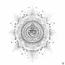 Create a tattoo design featuring a graceful flute, complemented by elegant Sanskrit script that reads 'वेणुरवमृदं शृणु'  tattoo design idea