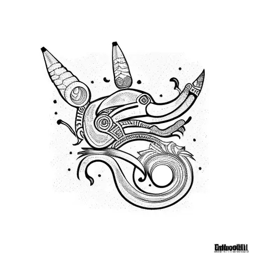kokopelli black tattoo design idea