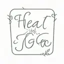 Heal Let it Go" written tattoo design idea
