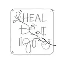 Heal Let it Go" written tattoo design idea