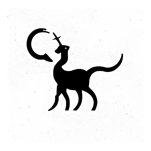 capricorn constellation  tattoo design idea