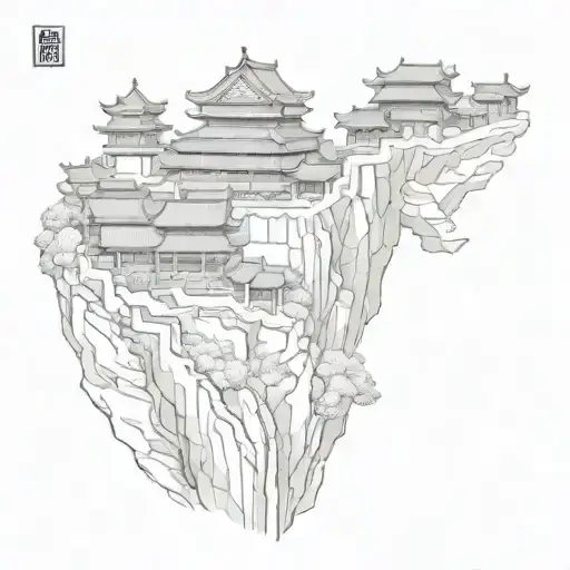 wall of china tattoo design idea
