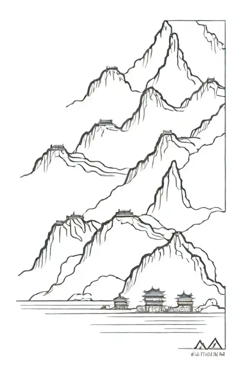 wall of china  tattoo design idea