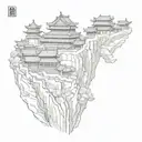 wall of china tattoo design idea