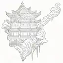 wall of china tattoo design idea