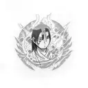 Itachi Uchiha tattoo design idea