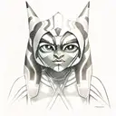 Ahsoka Tano tattoo design idea