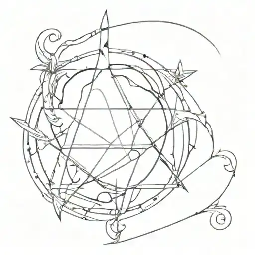 Wicca Fantasy 3 Monde tattoo design idea