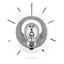 light bulb with letter a inside of it tattoo design idea