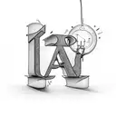 light bulb with letter "A" inside of it tattoo design idea