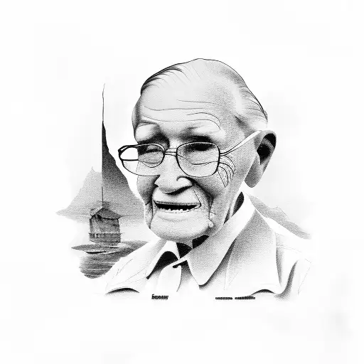 My grandfather who meant a lot to me passed away. it was a father to me. we had a lot of laughs together and were always tattoo design idea