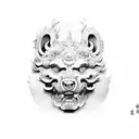 Foo Dog tattoo design idea