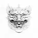 Foo Dog tattoo design idea