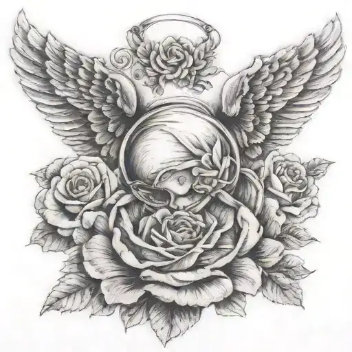 baby miscarriage pregnancy loss tattoo design idea