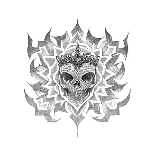 tiara tattoo design idea